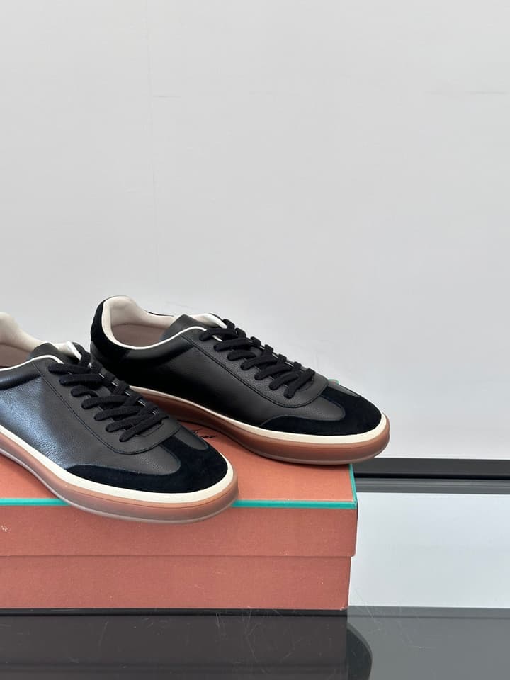 Loro Piana WeekendWalk Suede Sneakers in Cream Suede