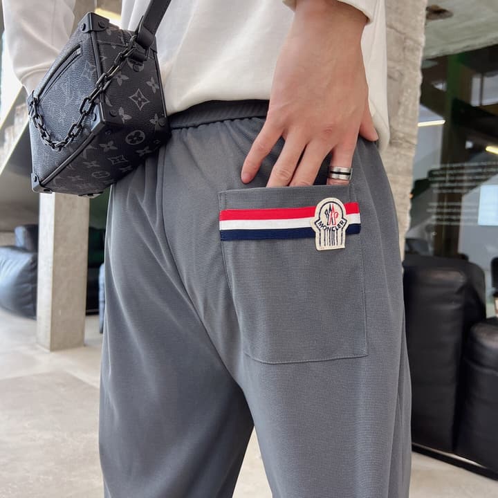 Moncler Logo Embroidered Sweatpants – 2023 Spring/Summer Collection in Black