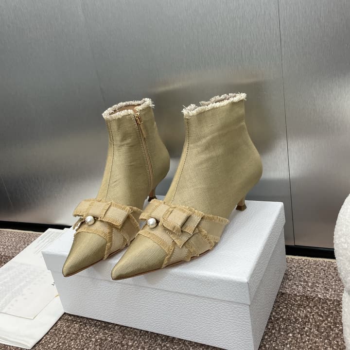 Dior J'Adior Adiorble Tassel Ankle Boots – 2024 Fall/Winter Collection in Black High Heel