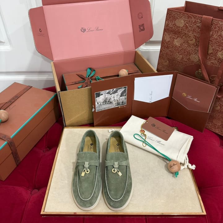 Loro Piana Summer Charms Walk Kids Moccasin Loafers – Kids Collection in Cream