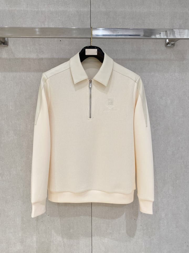 Loro Piana Wool Blend Pullover Sweatshirt – 2025FW in Classic Black