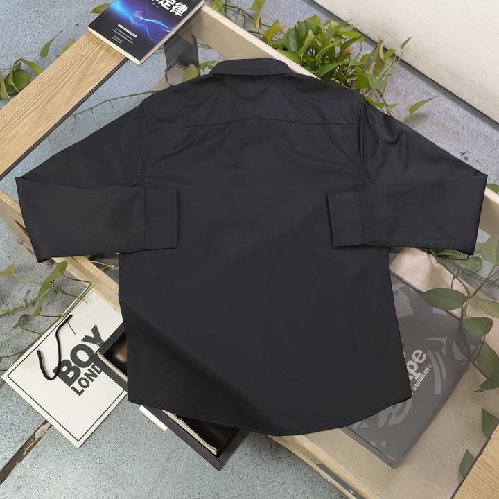 Louis Vuitton Classic Pocket Embroidered Long Sleeve Shirt – 2025 Collection in Classic Black