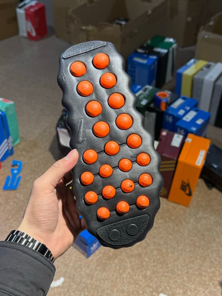 Nike Mind 002 Black Tech Training Shoes in Black With Orange Accents