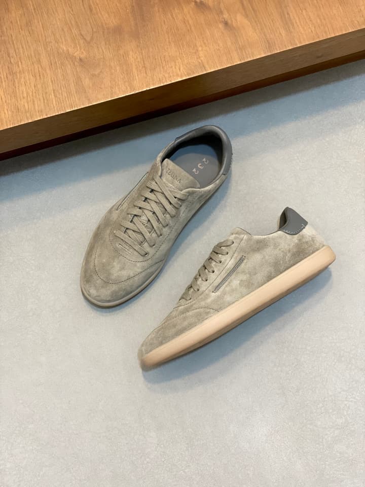 Zegna 232 Suede Sneakers – Current Season Collection