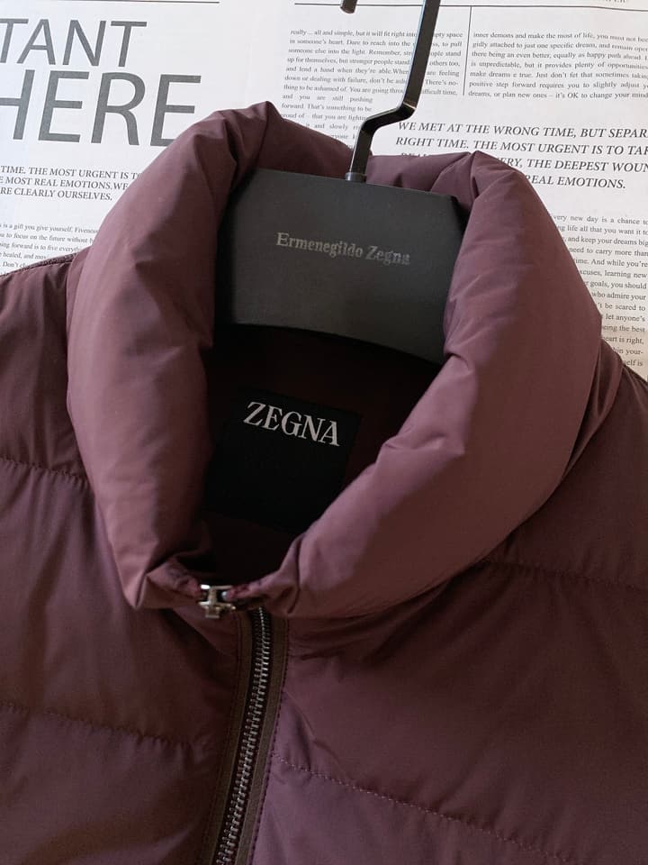 Zegna Spliced Down Puffer Jacket – 2025FW in Classic Black