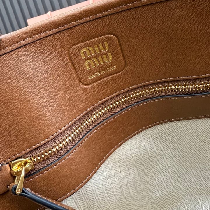 Miu Miu Aventure Leather Shoulder Bag