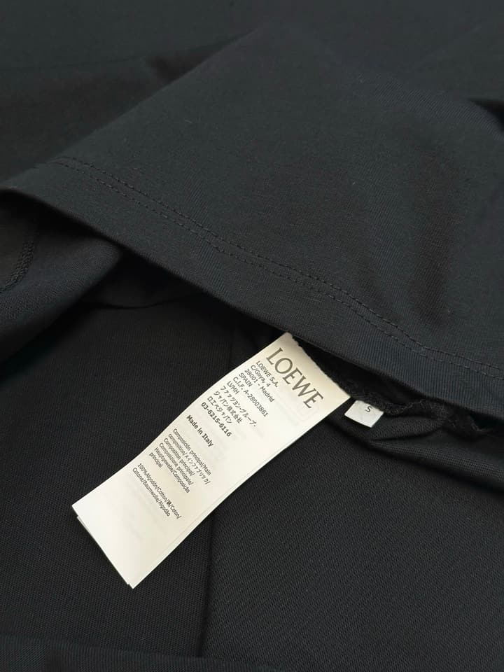 Loewe 1846 Anniversary Ghost Crewneck T-Shirt – Spring/Summer Collection in Black