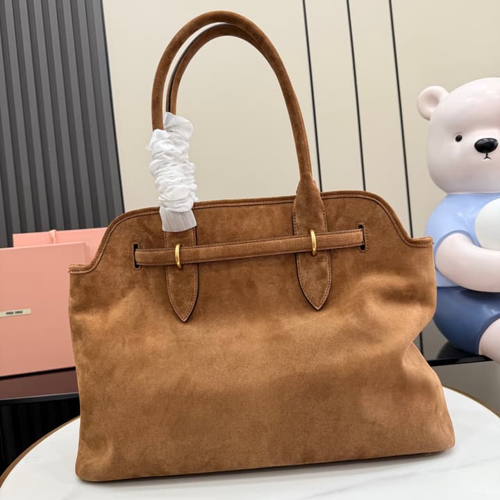Miu Miu Aventure Suede Tote Bag