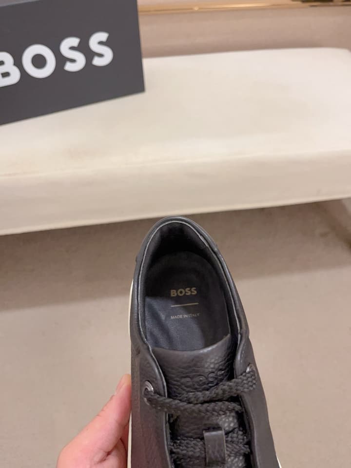 Boss Premium Casual Men's Sneakers in Black Monochromatic
