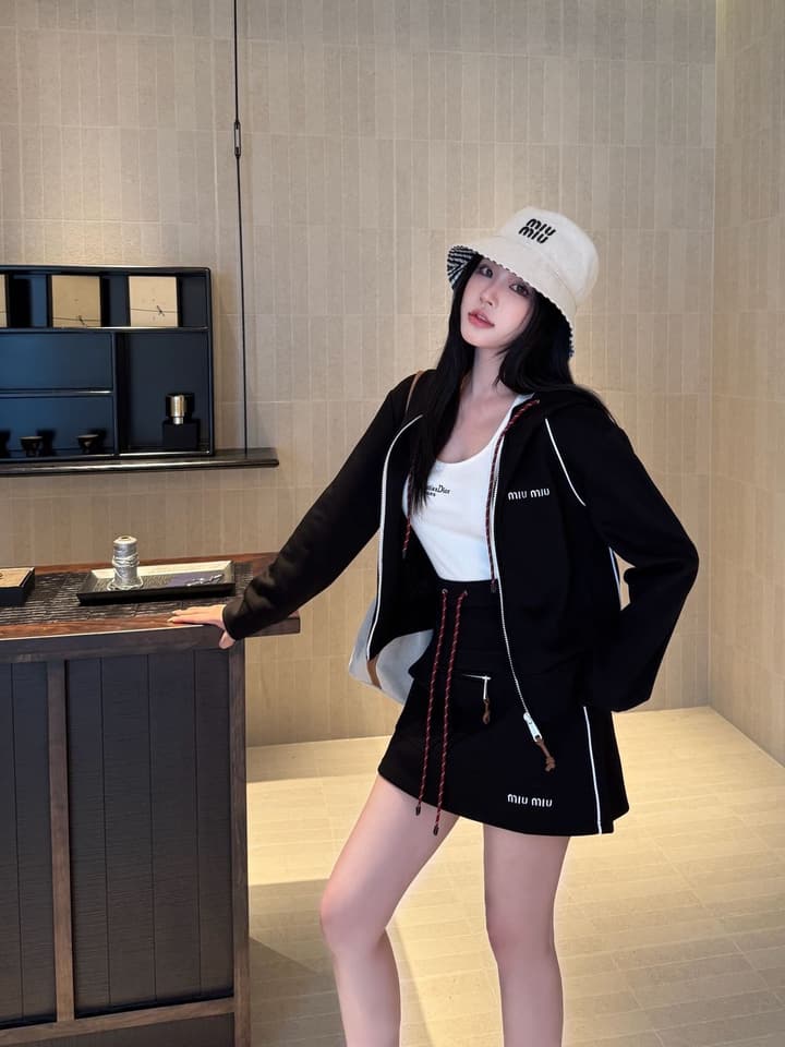 Miu Miu 25SS Casual Set in Black