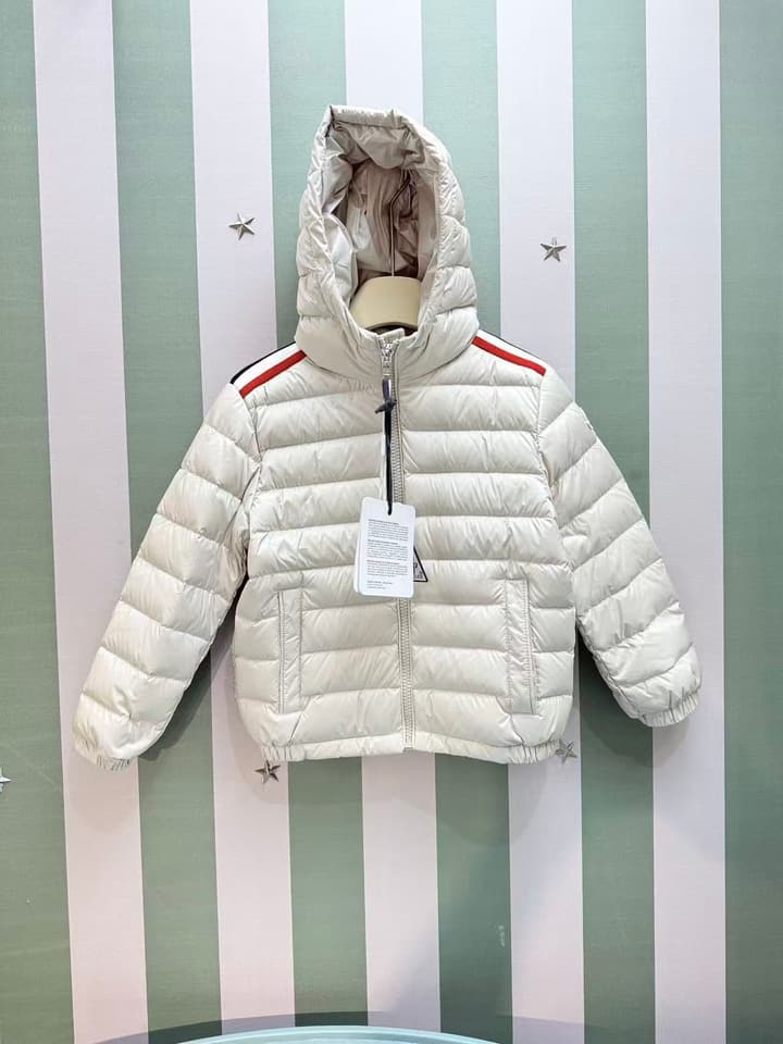 Moncler Kids Puffer Down Jacket – 2025 SS/FW in Off-white Puffer Jacket