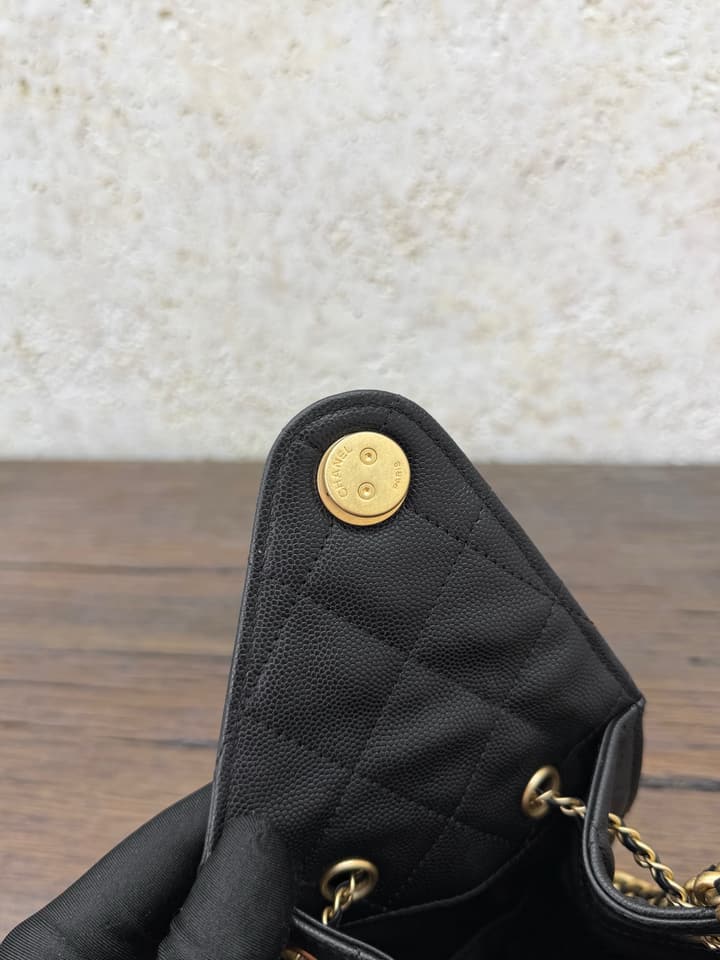 Chanel 25 Bag Small – Caviar Leather with Gold Hardware