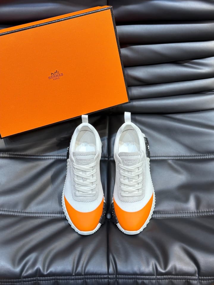 Hermès Bouncing Sneakers in Charcoal