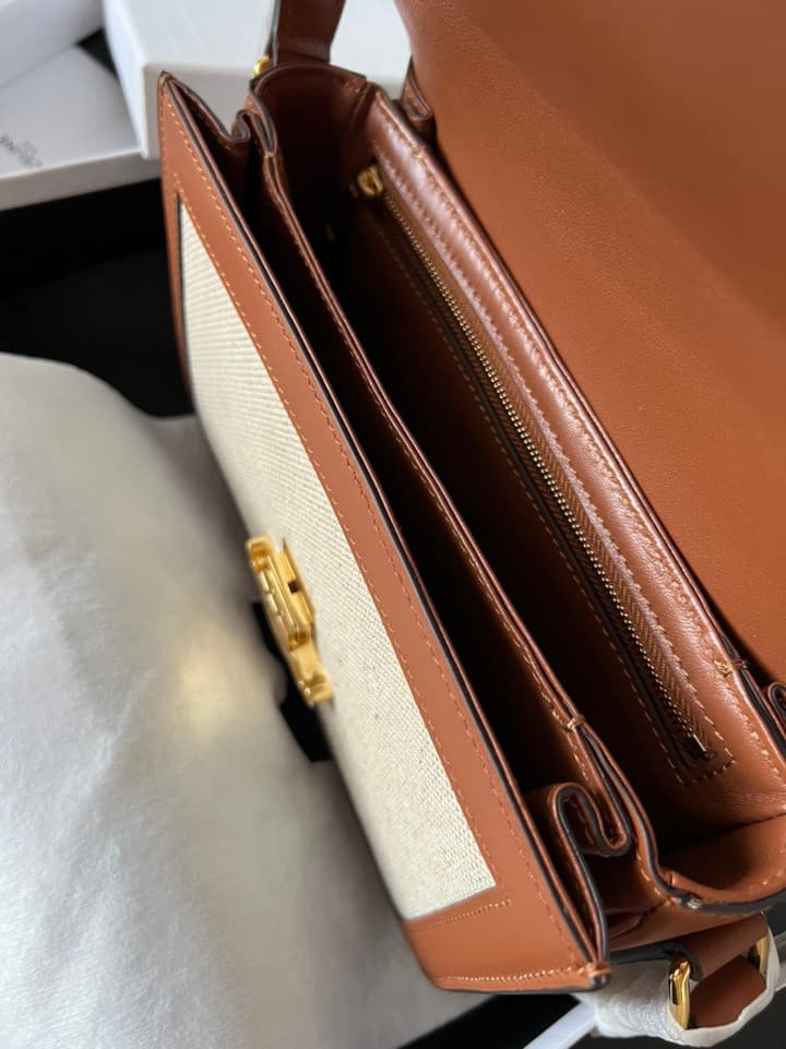 Celine Triomphe Teen Box Leopard Handbag