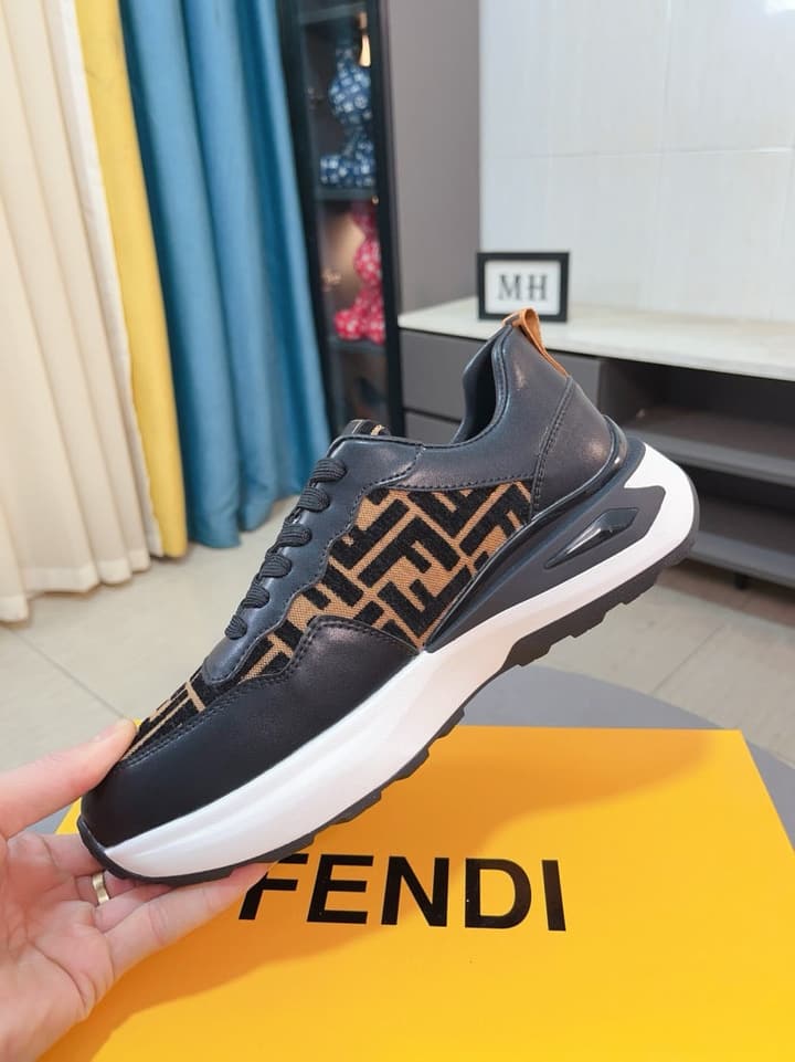 Fendi Classic Calfskin Sneakers