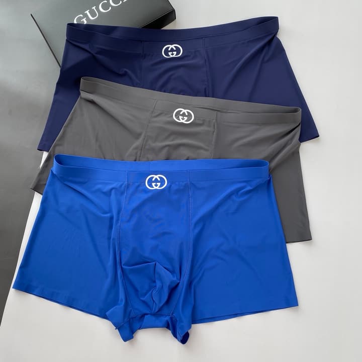 Gucci Seamless Ice Silk Men's Underwear Set