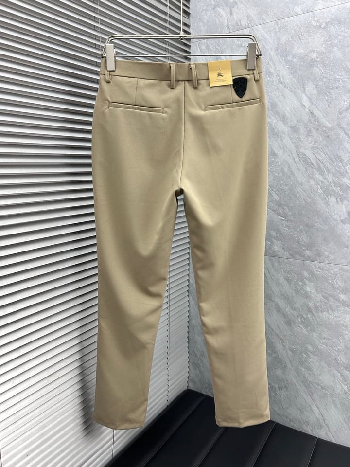 Burberry Tailored Casual Trousers – 2025SS in Camel Brown