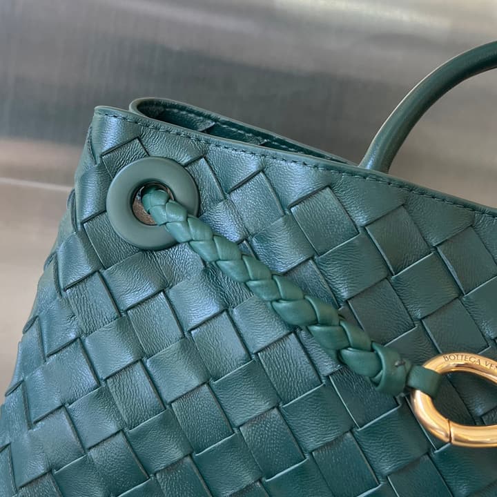 Bottega Veneta Andiamo Handbag in Charcoal Grey