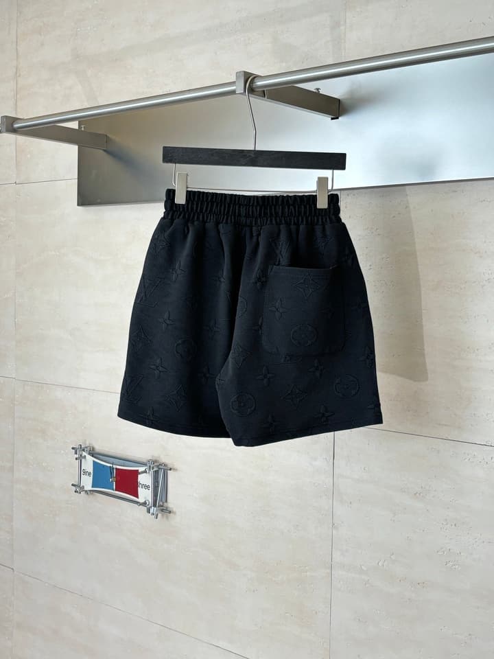 Louis Vuitton Monogram Embossed Jacquard Shorts in Black