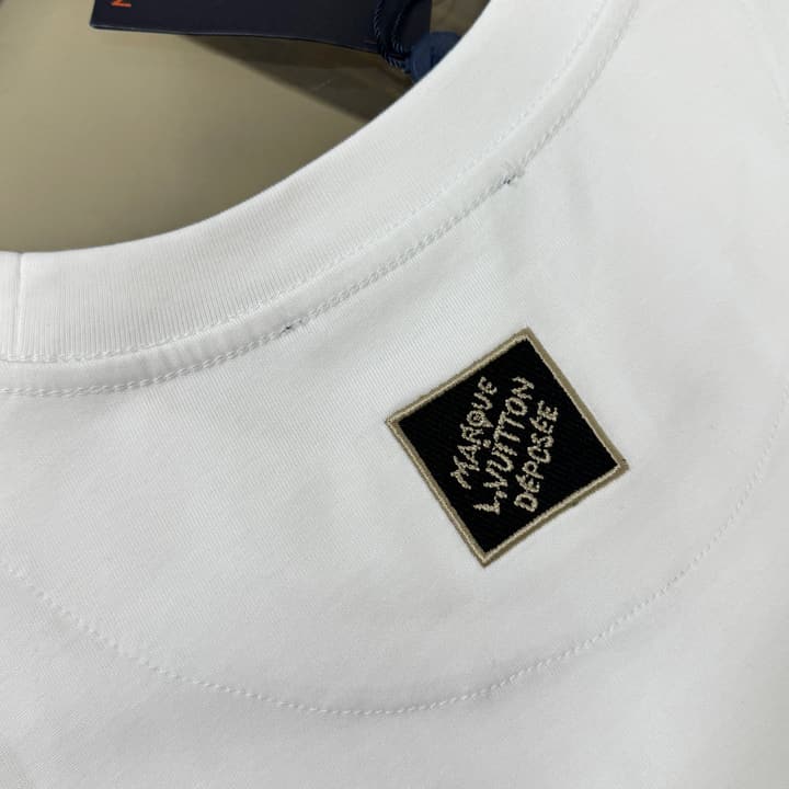 Louis Vuitton Embroidered Logo Oversized T-Shirt – Summer Collection – 26SS in Apricot Colorful LV Lovers