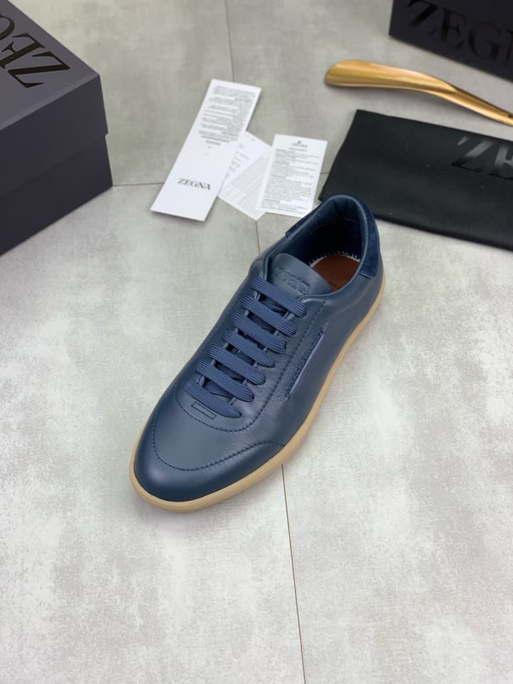 Zegna 232 Suede Calfskin Sneakers