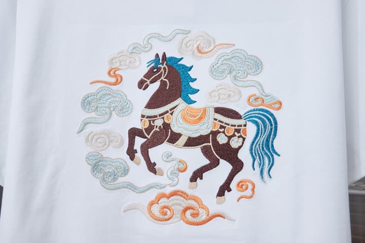 Dior Cloud Warhorse Logo Embroidered T-Shirt – Early Spring Year of the Horse Limited Edition – 26SS in Black
