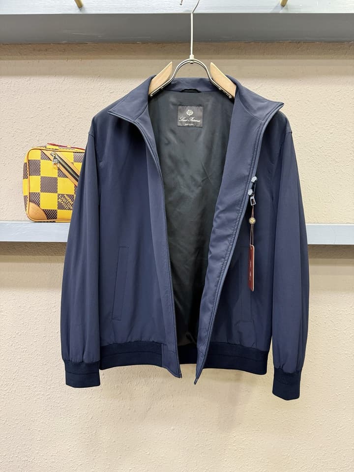 Loro Piana 2025 FW Imported Fabric Jacket – 2025FW in Dark Blue Jacket