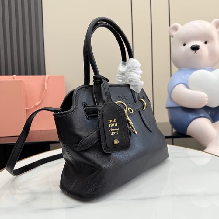 Miu Miu Aventure Leather Shoulder Bag