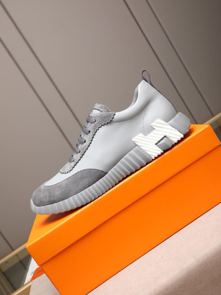 Hermès Bouncing Men's Sport Sneakers in Navy Blue