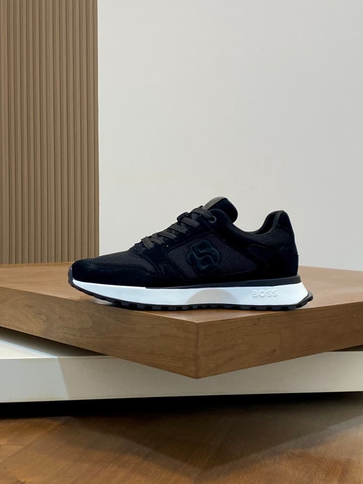 Boss Menswear Suede and Mesh Sneakers