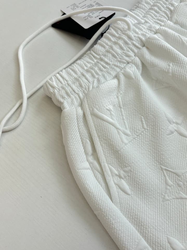Louis Vuitton Monogram Embossed Jacquard Shorts in Black