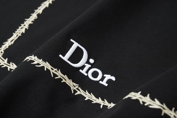 Dior CD Logo Embroidered T-Shirt – 26SS Early Spring Collection in Classic Black