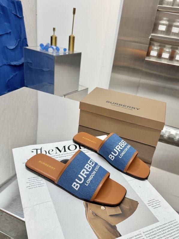 Burberry Chunky and Flat Heel Sandals