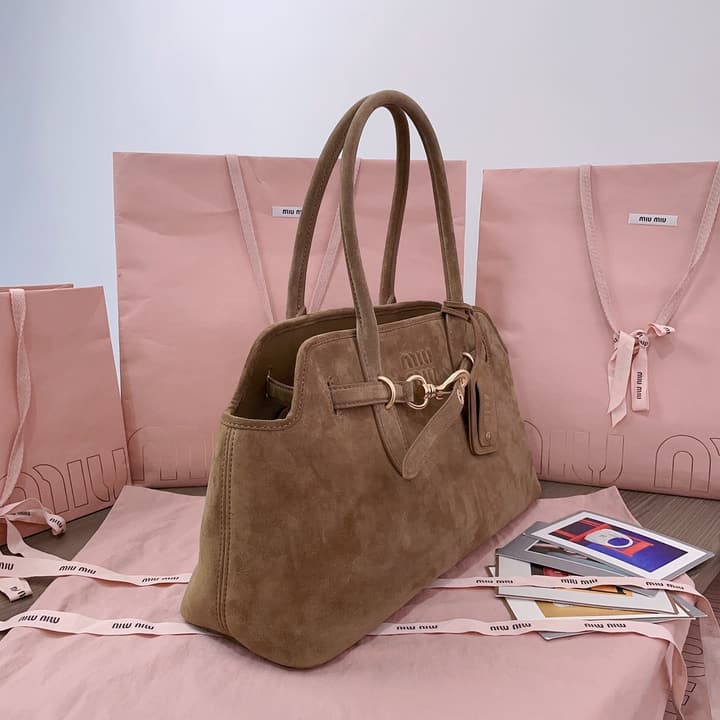 Miu Miu Aventure Suede Tote Bag