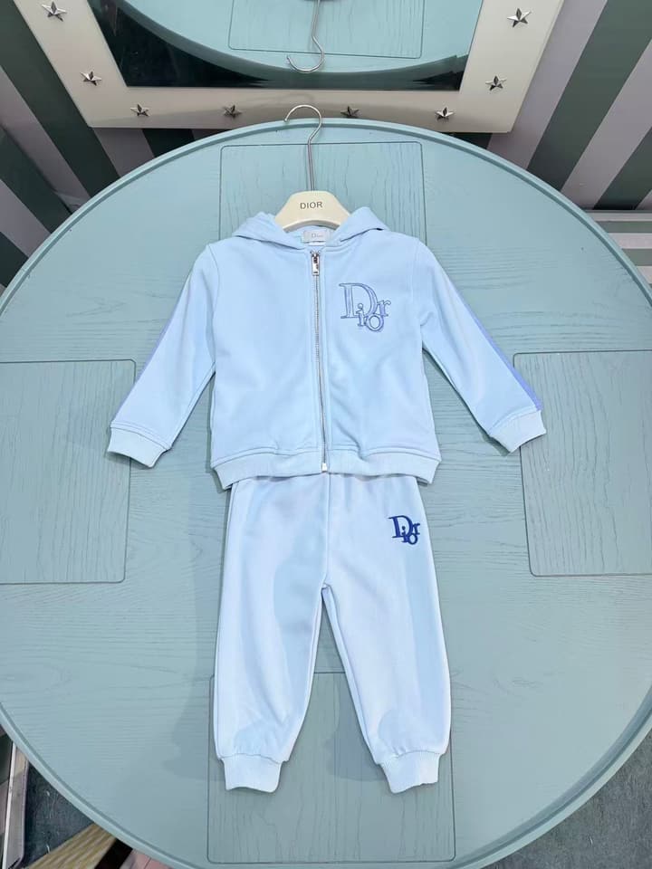 Dolce & Gabbana Baby Sweatshirt and Pants Set – 2025SS – Kids Collection in Light Blue Tracksuit