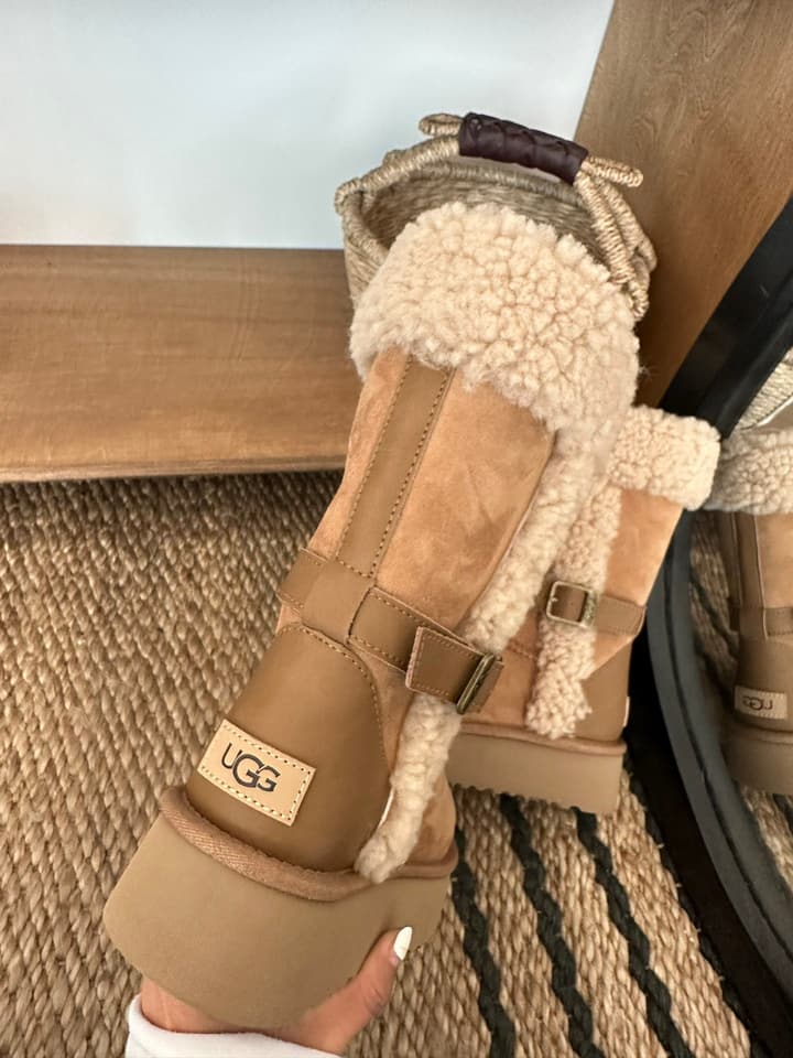 UGG Platform Shearling Snow Boots