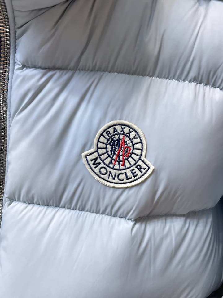 Moncler Stand Collar Embossed Down Jacket – Limited Edition in Black
