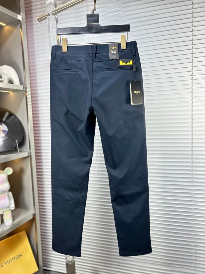 Fendi SS25 Casual Suit Trousers – 25SS/25FW in Dark Charcoal Gray