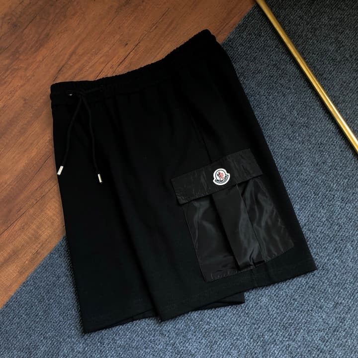 Moncler Embroidered Logo Casual Shorts – 2026SS in Apricot Cargo Shorts