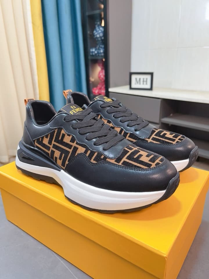 Fendi Classic Calfskin Sneakers