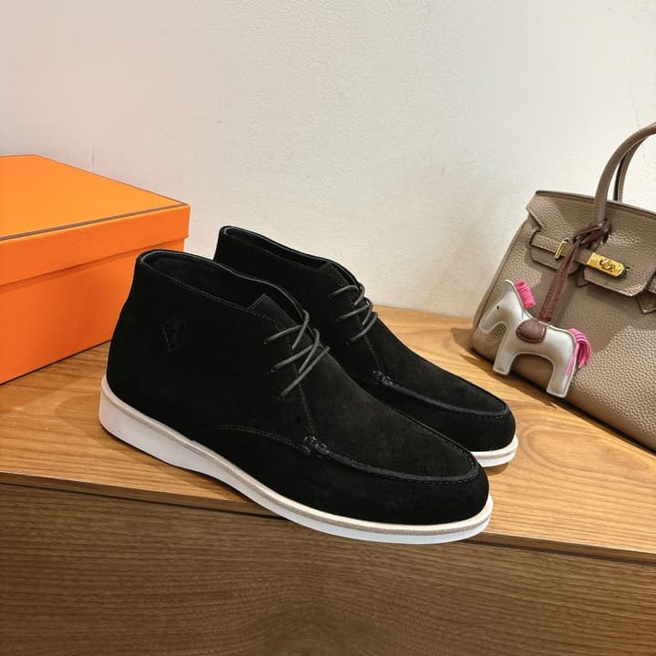 Hermès Classic Couple's Sandals – SS25 New Arrival in Black Suede