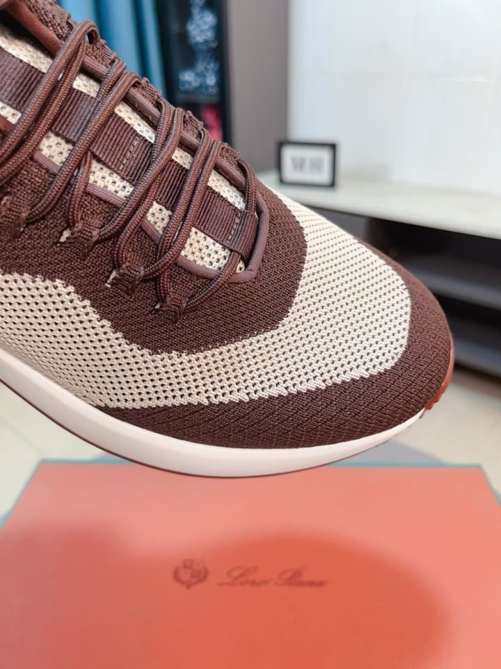 Loro Piana Classic Mesh and Leather Loafers