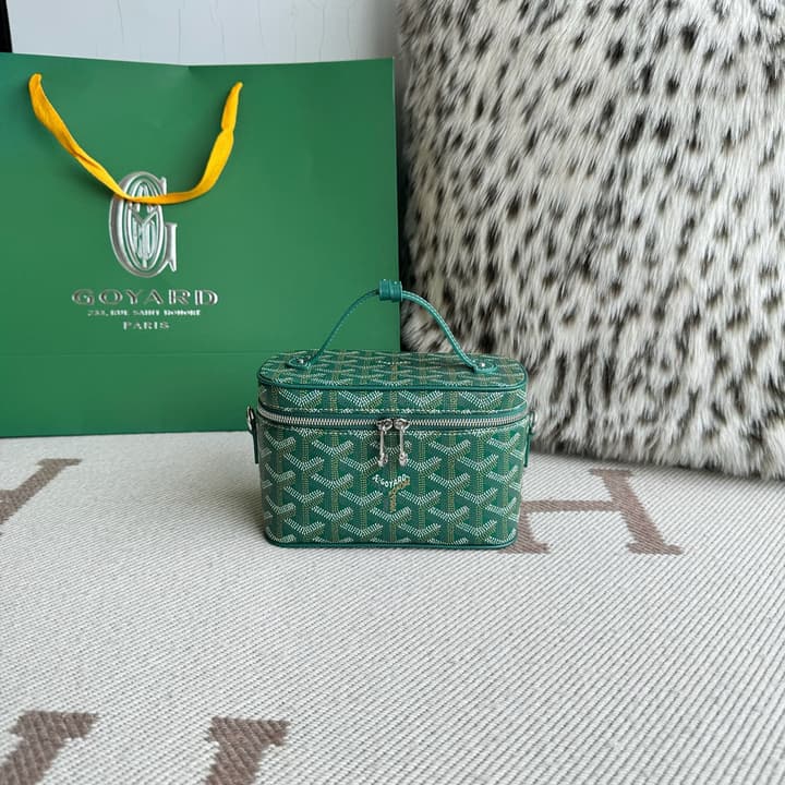 Goyard Muse Mini Vanity Case in Bright Orange Goyardine