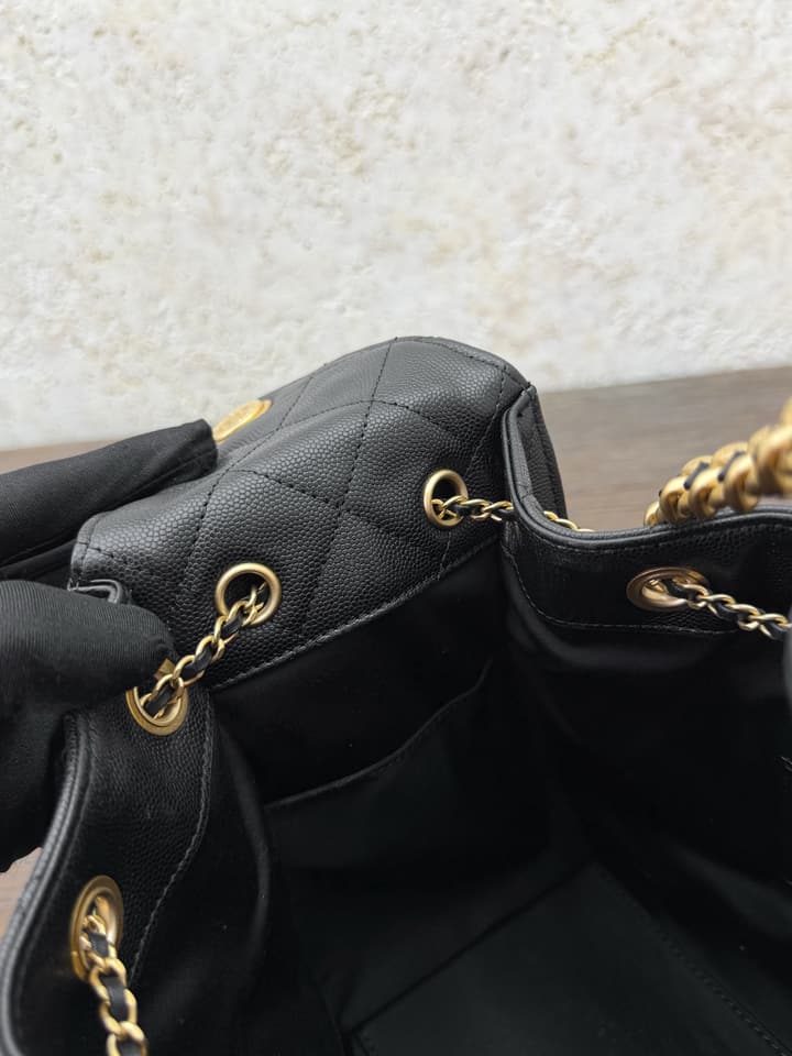 Chanel 25 Bag Small – Caviar Leather with Gold Hardware
