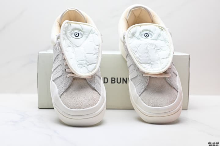 Adidas x Bad Bunny Campus Low-Top Sneakers in Cream Off-white