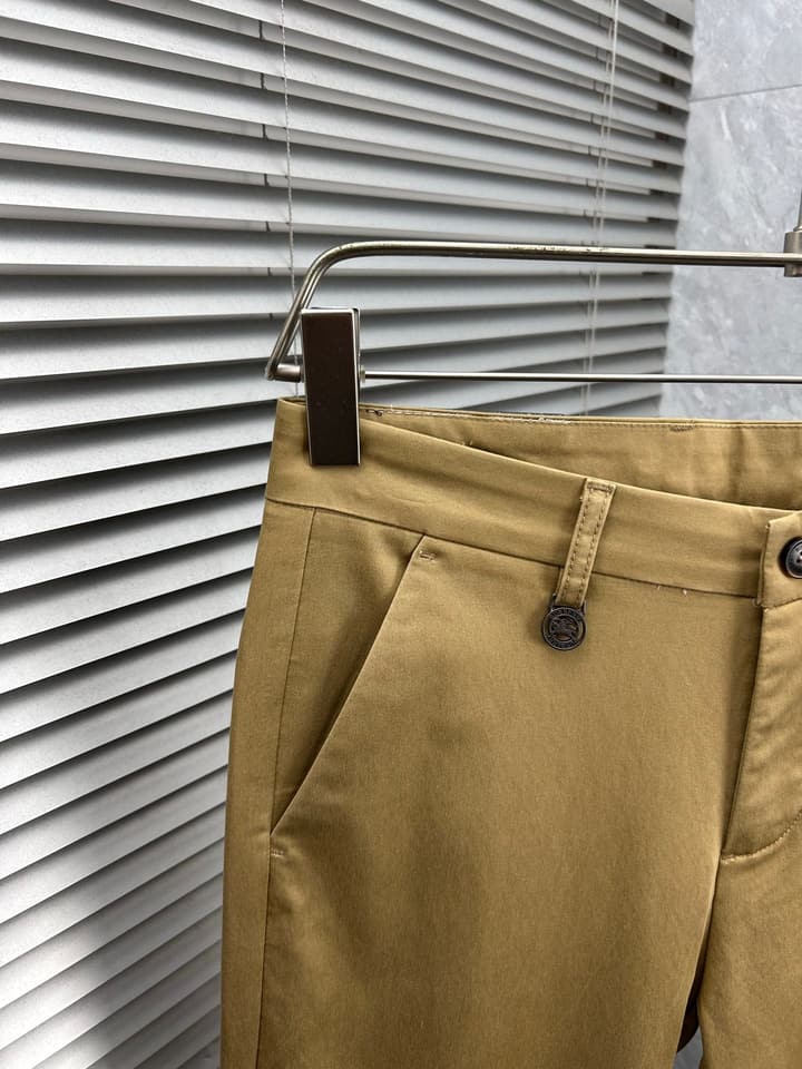 Burberry Tailored Casual Trousers – 2025SS in Camel Brown