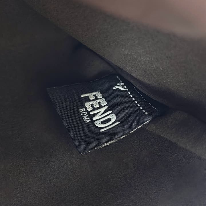 Fendi Gradient Double F Logo Calfskin Clutch Bag