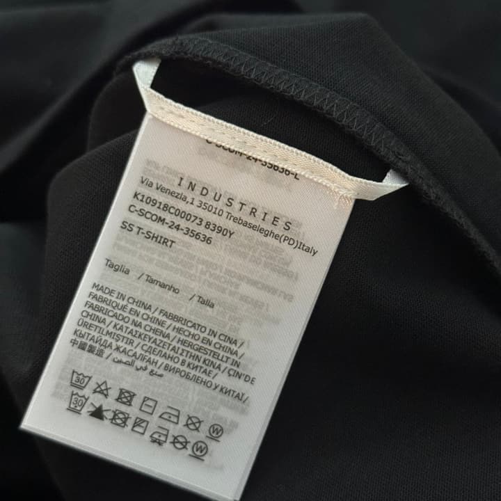 Moncler Letter Pattern Crewneck T-Shirt – 2026SS in Black