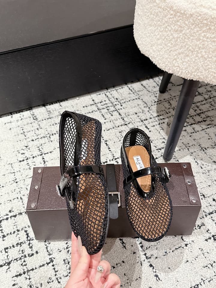 Alaïa Flat Mesh Ballet Flats – 25SS Collection