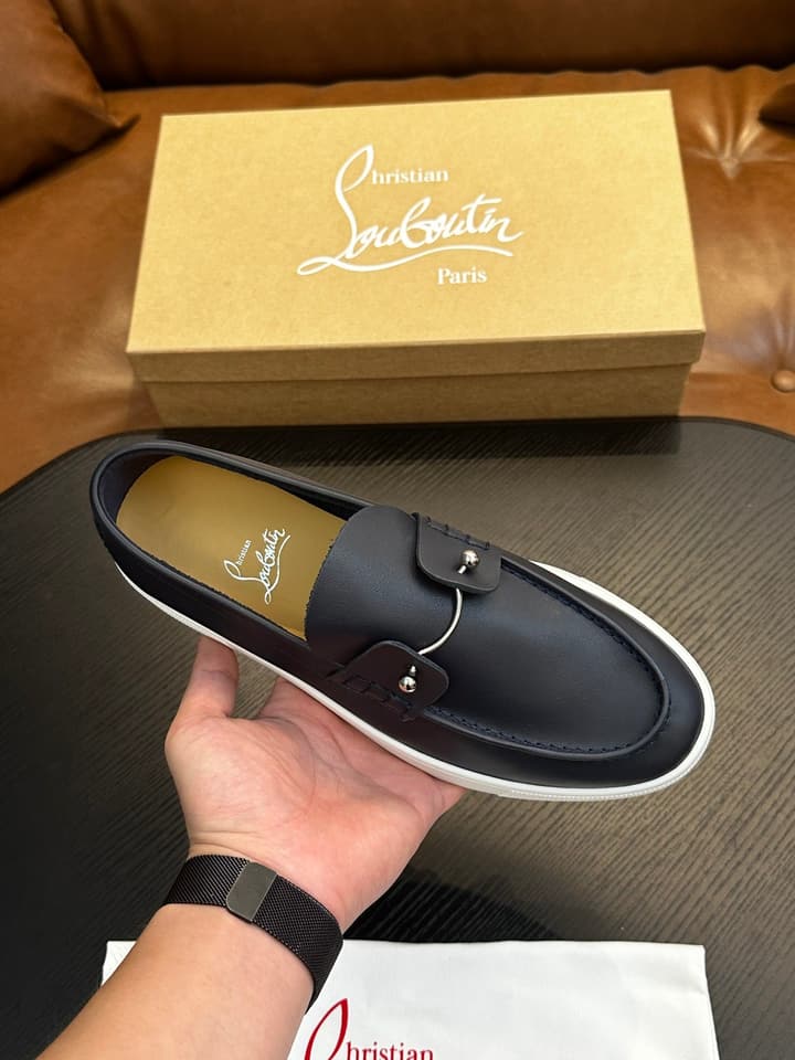 Christian Louboutin Men's Casual Sneakers in All White